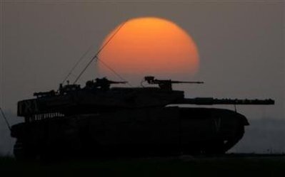 tanksinsunset-israel